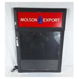 Molson Export lighted advertisement board