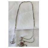 Sterling Silver 925 Amber Turtle Necklace