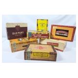 Collection of Vintage Cigar Boxes