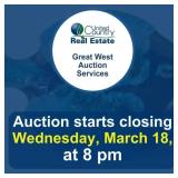 Auction begins to close Wednesday, March 18,