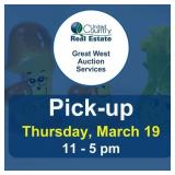 Pickup Thursday, March 19, 2026, at 11-5 pm