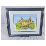 'Chateau Laurier Ottawa Canada' Watercolor