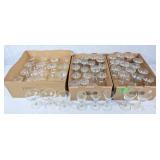 Champagne glasses, sherry glasses, and small wine
