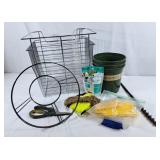 Metal Basket, Garden Shears, Fertilizer Spikes,