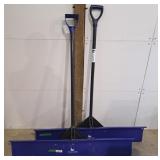 Pair of large snow caster shovels