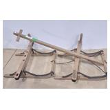 Vintage folding trapper's sled,