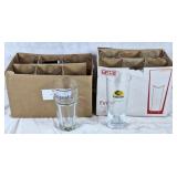 6 Somersby and 6 Hoegaarden glasses. Like new