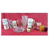 Decorative Glass Vase, Coke Glasses, Mugs, Glass