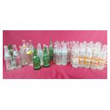 Large Assortment of Vintage Glass Pop bottles,