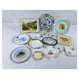 Assortment of Vintage Plates, Trivets, & Covered