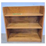 Mid-century low oak bookcase