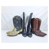 Three Pairs of Ladies Size 8/8.5 Boots