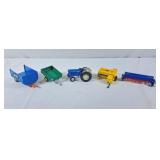 Ford Diecast Tractor, Britain's Ltd Trailers, Hay