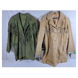 Pair of Suede Jackets - Sz 18
