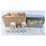 30 Sylvania LED 7w light bulbs and classic 6 pack