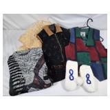 Baby Lamb Small Wool Rug, Suede Patchwork Vest,