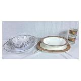 Noritake Impromptu Crossways platter and bowl