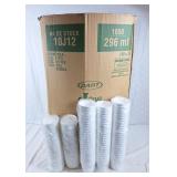 Large box of 296ml coffee cups with lids