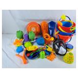 Assortment of Sand & Water Toys - Buckets,