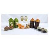 Collection of Vintage S&P Shakers - Owls,