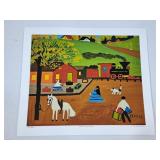 Maud Lewis Print - At The Train Station 42/500