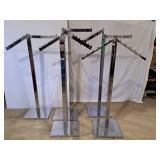 5, adjustable metal cloths racks