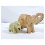 Carved Stone Elephants