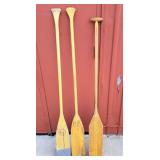 3, canoe paddles
