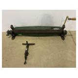 36in heavy duty metal break and Vintage Saw Vice