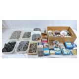 Large lot of small hardware! Nails, screws,