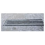 4, 7'  light duty metal stakes