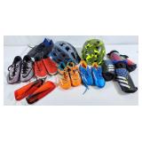 Adidas Shin Guards & Cleats (Various Sizes),