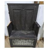 Homemade front door bench