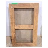 Riustic Wooden Wall Decor Window Panel Frame