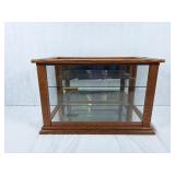Display case. 18 1/2' l x 10 1/2' w x 12' h.