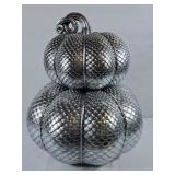 Beautiful Silver Pumpkin Decor from Homesense -
