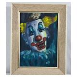Vintage Clown Painting - 13.5'Wx17.5'H