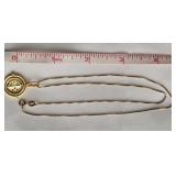 Sterling Silver 925 Gold Tone Necklace