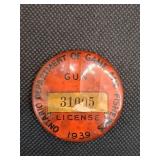 1939 Ontario Department of Game & Fisheries