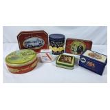 Assortment of Vintage Tins - Rothman's, Band-Aid,