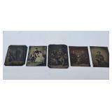 Vintage Tin Type Portrait Photos