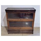 Vintage barrister bookcase 2 shelf stacking