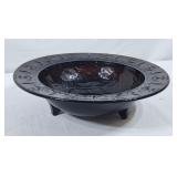 Stunning 11' Black Amethyst Depression Glass