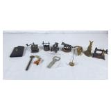 Durham Die Cast doll house decorations, leather