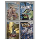 4 Nintendo Wii games, all with case and manual:
