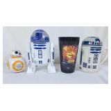 Star Wars A New Hope Glass, Hallmark R2D2 Mug,