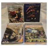 4 illustrated hardcover Harry Potter books. Large