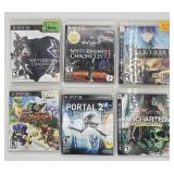 6 Playstation PS3 games, all with case and