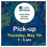 Pickup Thursday, May 7, 2026, at 1-5 pm
