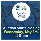 Auction begins to close Wednesday, May 6, 2026,